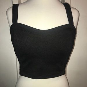 Black crop top from forever 21